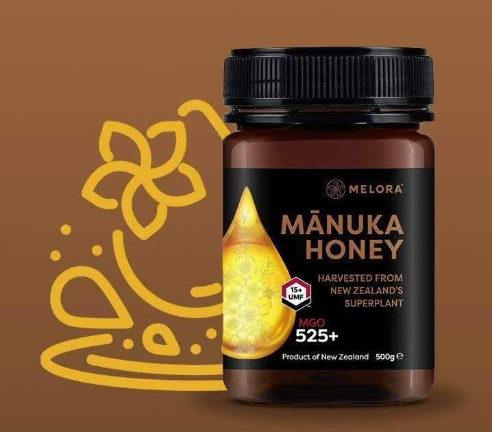 Melora 525 MGO Manuka-Honig – 250 g – 15+ UMF – 100 % rein und rückverfolgbar