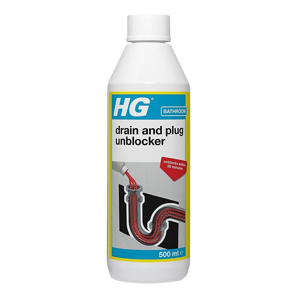 HG – Flüssiger Abflussreiniger für verstopfte Abflüsse und Abflusslöcher (1 l)