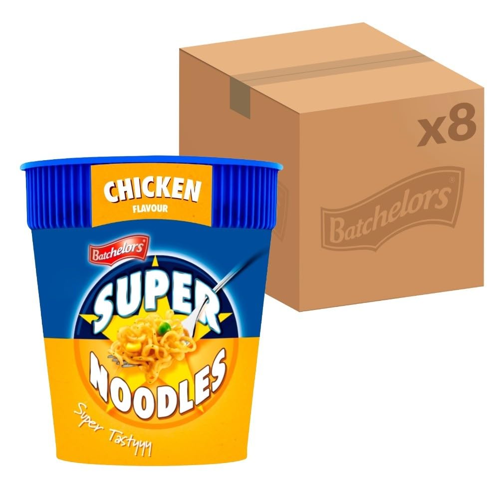 Batchelors Super Noodles Instantnudeln mit Hühnergeschmack (75 g, 8er-Pack)