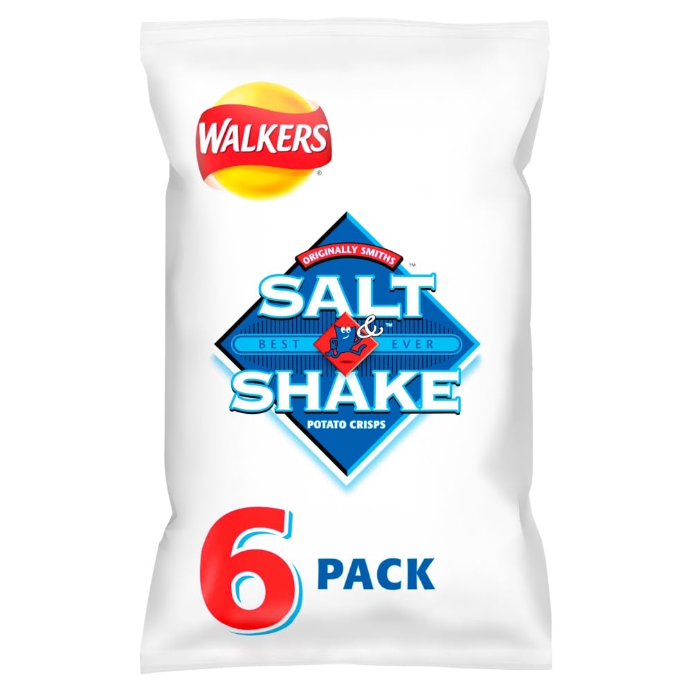 Walkers Salt & Shake Multipack Chips 6x24g