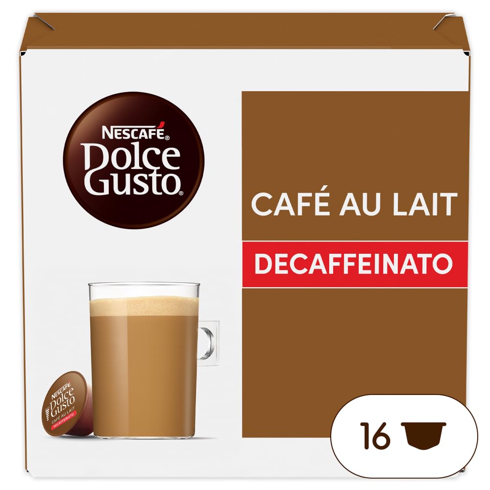 NESCAFÉ Dolce Gusto Café Au Lait entkoffeiniert, 16 Kapseln
