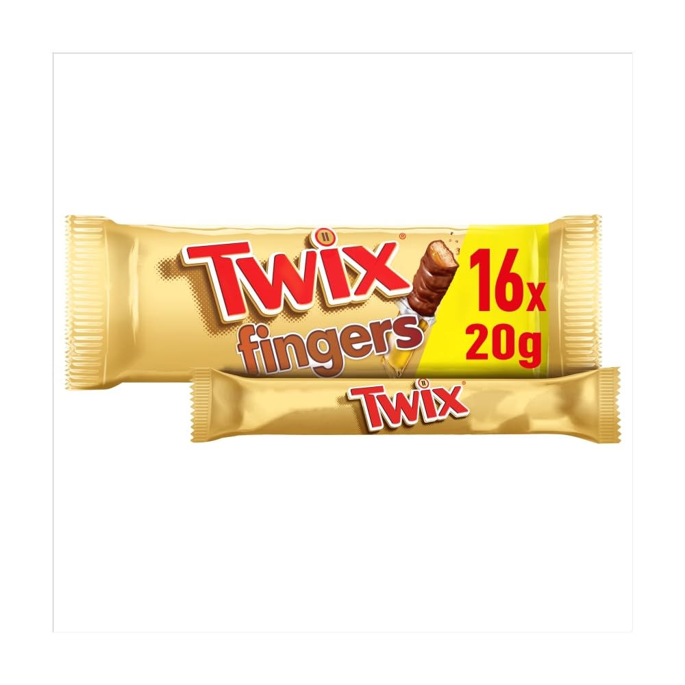 Twix Karamell-Schokoladenfinger Keks-Snackriegel Multipack 16x20g
