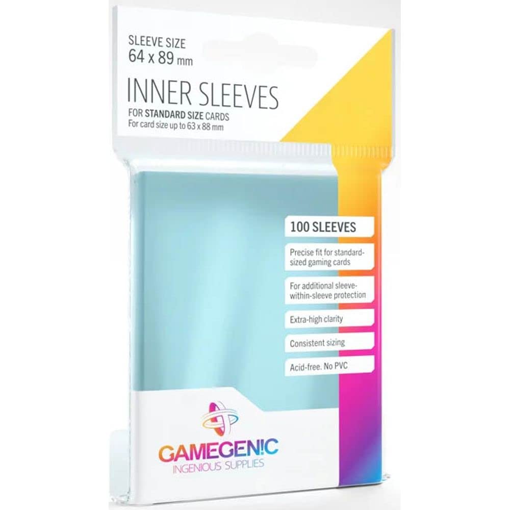 Gamegenic Innenhüllen – Sammelkartenzubehör, 100er-Packung, transparent