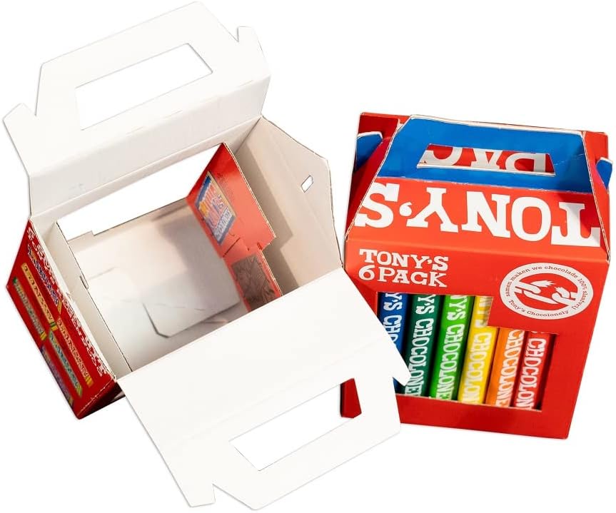 Tony's Chocolonely – Rainbowpack Klassische Schokoladen-Vielfaltspackung (6 x 180 g)
