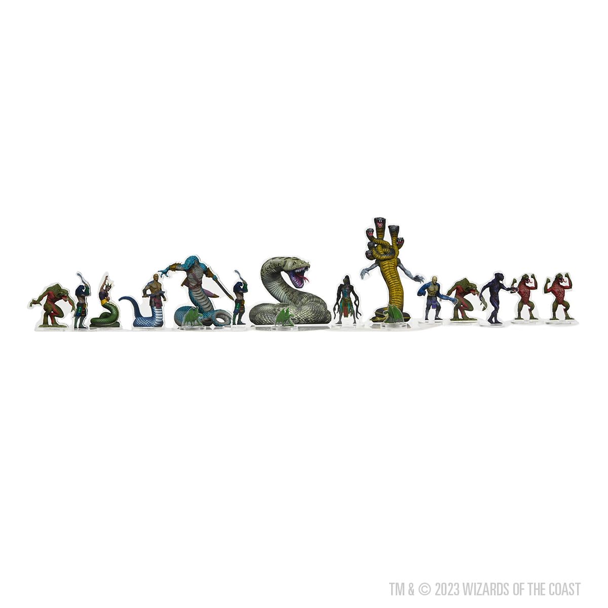 WizKids D&D Idols of the Realms: Snake Den – Schuppen und Schwänze, 2D-Miniaturen