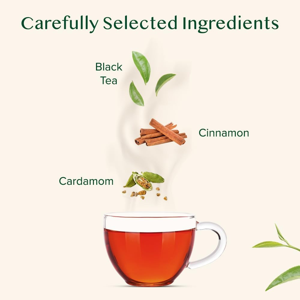 VAHDAM - Zimt-Masala-Chai-Tee (100 g, 50+ Tassen) Ganzer loser Blatttee