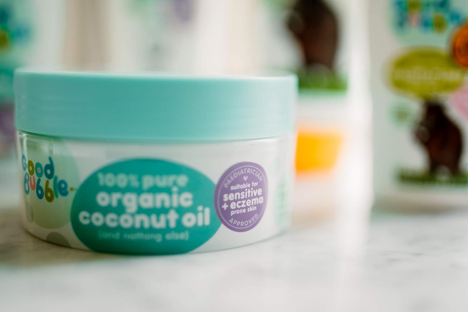Good Bubble Bio-Kokosöl für die Babymassage (185 g)