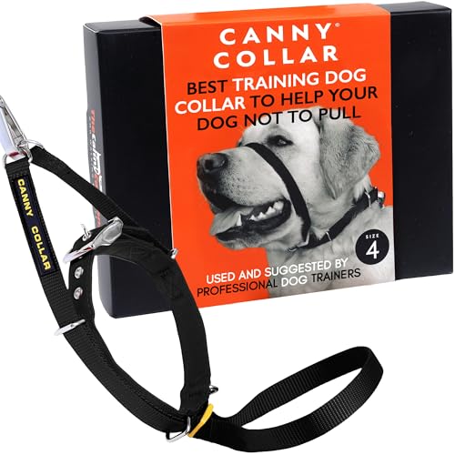 Canny – Canny Collar Kopfhalfter für Hundetraining und Spaziergänge – Schwarz (Größe 4, Modell 02-1005)