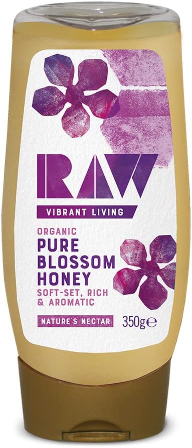 Raw Organics - Reiner Blütenhonig, kaltgepresst, 350 g