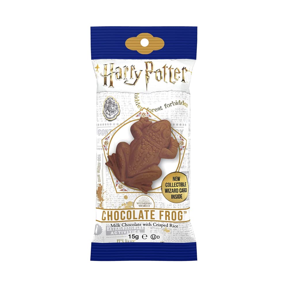 Jelly Belly Harry Potter Schokoladenfrosch mit Zauberer-Sammelkarte, 15 g