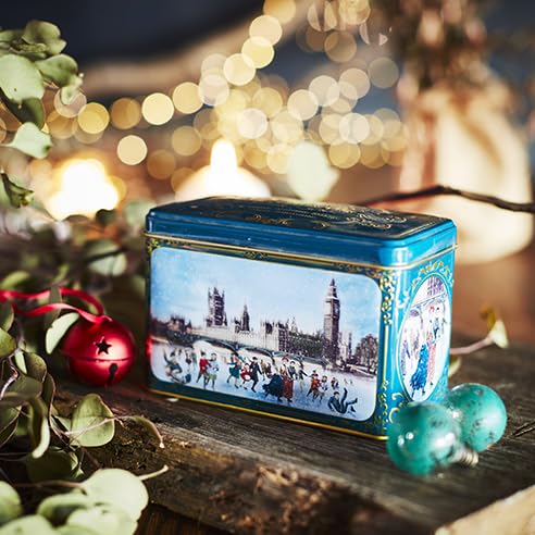 New English Teas Victorian Skaters Weihnachtsteedose – Nachmittagsteemischung, 80 g (40 Teebeutel)