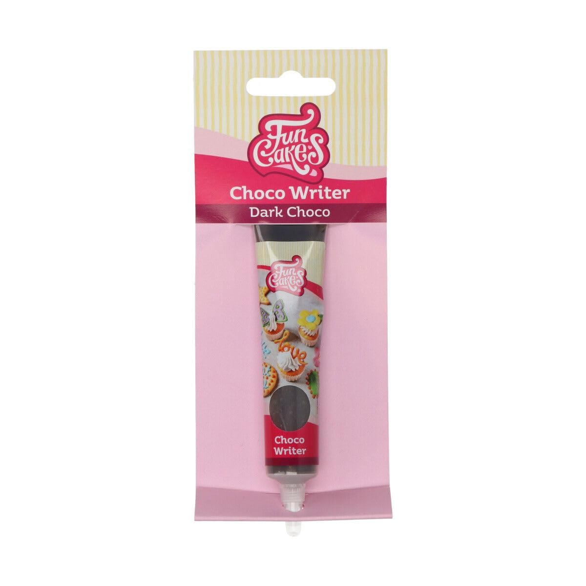 FunCakes Choco Writer Zartbitterschokolade 25 g – Schokoladen-Dekorationsstift für Kuchen, Cupcakes, Kekse