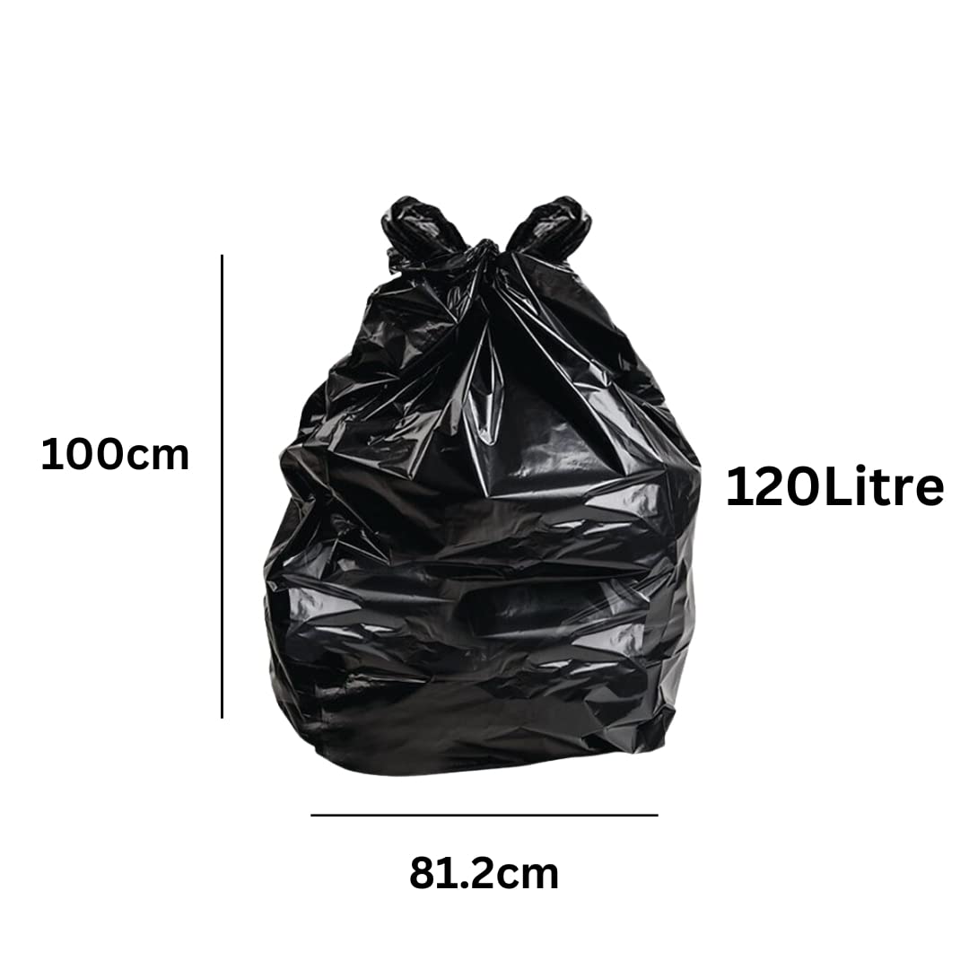 EcoBag ULT10 Robuste 120-Liter-Müllbeutel aus Recyclingmaterial – 10er-Pack