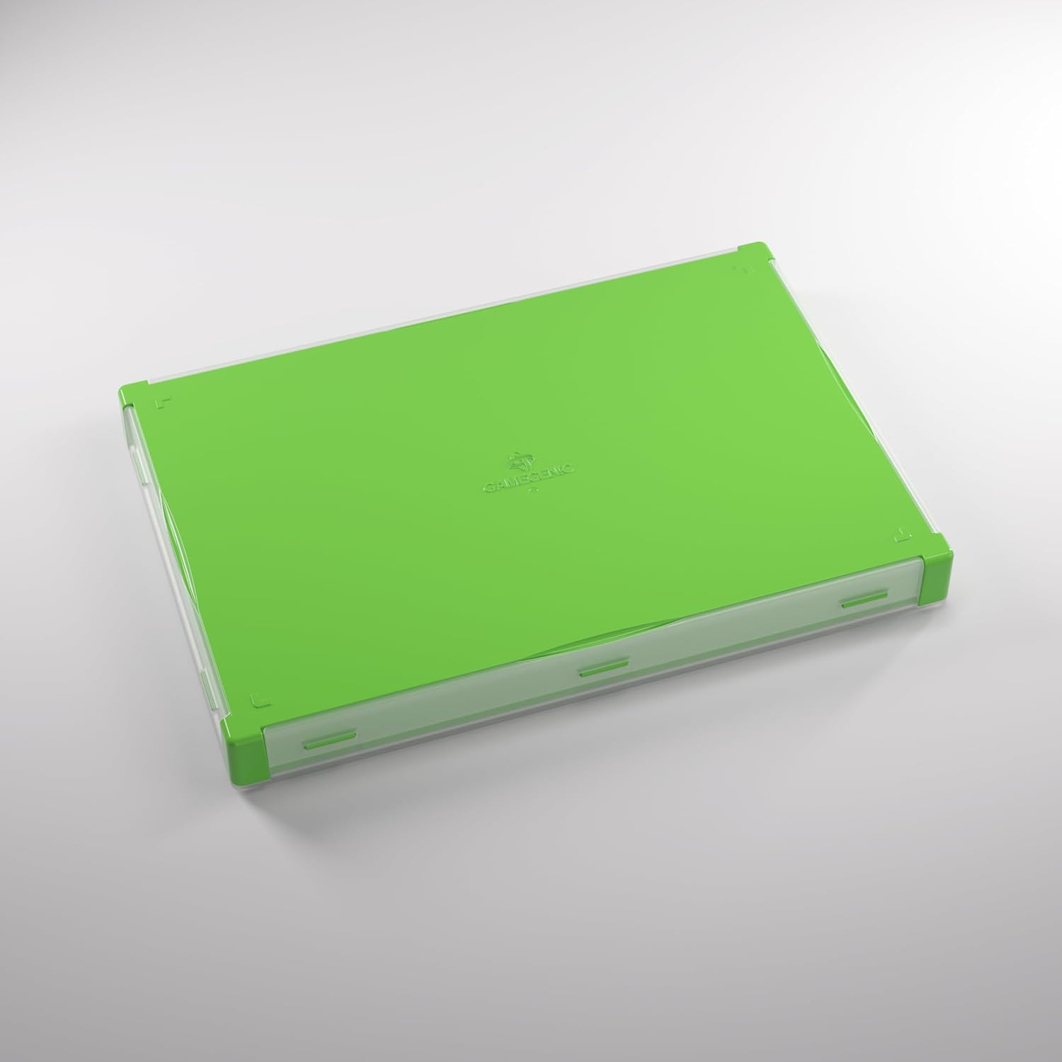 Gamegenic Token Silo XL Grün/Limette – Brettspiel-Organizer mit 15 Fächern und herausnehmbaren Tabletts