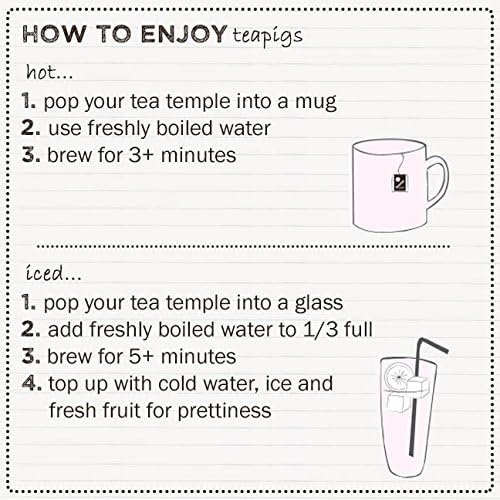 Teapigs Lakritz- und Pfefferminztee – 50 Teebeutel mit ganzen Blättern, natürlich koffeinfreier Kräutertee