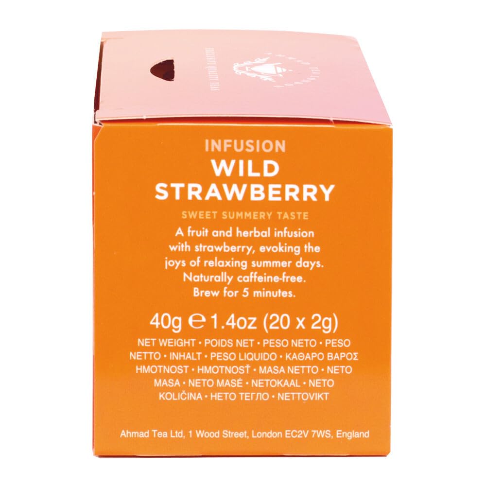 Ahmad Tea, Wild Strawberry Fruit & Herbal Infusion - 20 Teebeutel