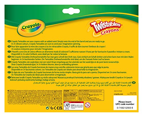 Crayola Twistables Buntstifte, mehrfarbig, Packung mit 24