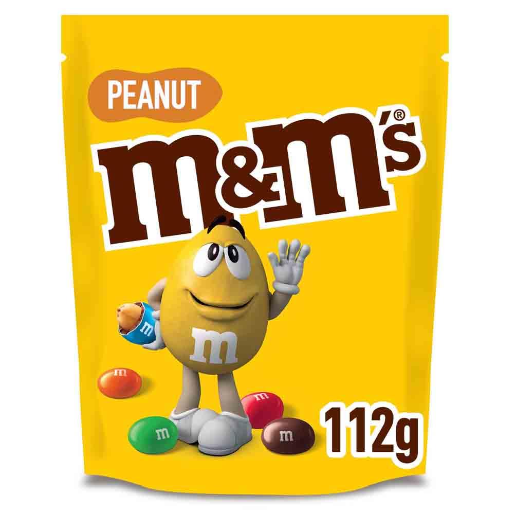 M&M's Erdnuss- und Milchschokoladen-Sharing-Beutel – 112 g Snack zum Teilen