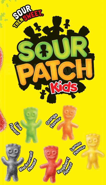 Sour Patch Kids Original Weiche & Zähe, erst sauer, dann süß Bonbons, 130 g