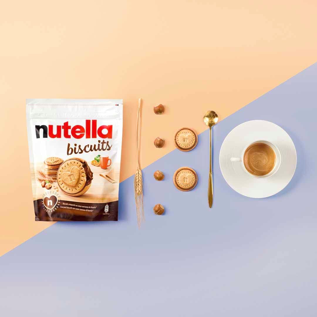 Nutella Kekse Beutel, 276g - Knusprige Kekse gefüllt mit Haselnuss-Kakao-Aufstrich