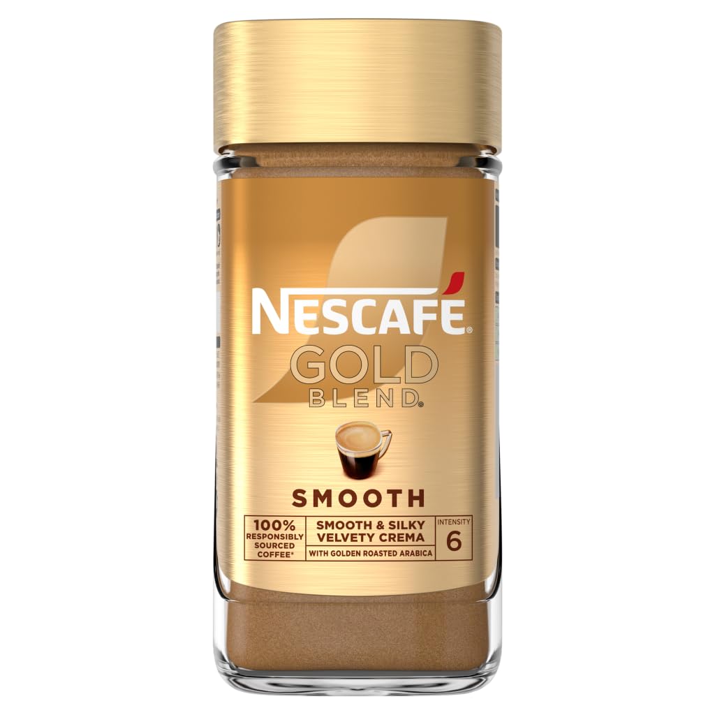 NESCAFÉ Gold Blend Smooth Premium Instantkaffee – Seidig-weiche, helle Röstung