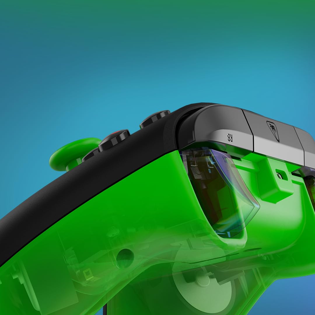 Turtle Beach Rematch Core Kabelgebundener Gaming-Controller in Schwarz und Grün für Xbox und PC