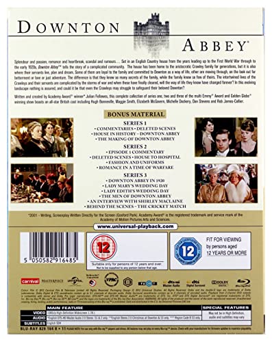 Downton Abbey: Staffeln 1–3 & Weihnachtsspecial (2010–2012) – Blu-ray-Box-Set