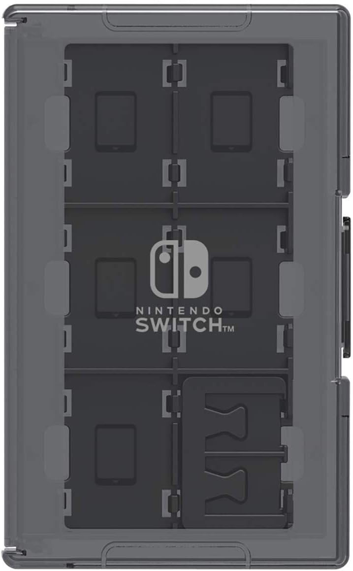 HORI Nintendo Switch Game Card Case – 24-Slot-Speicher mit Micro-SD-Halter – Schwarz