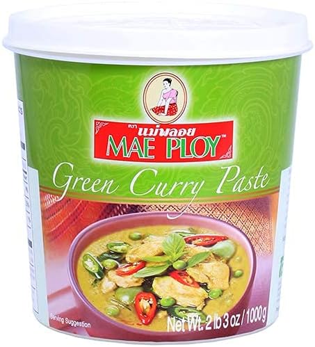 Mae Ploy Grüne Currypaste – 1 kg – Authentische thailändische Kochpaste