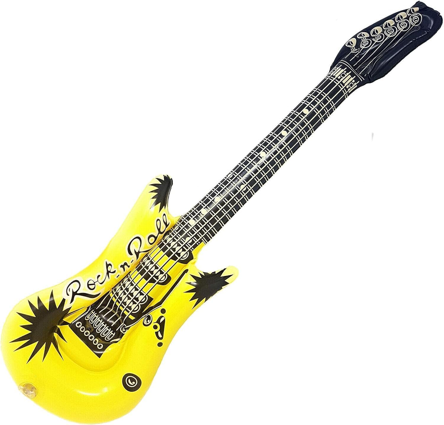 SHATCHI 5Pcs Inflatable Guitar Toy for Kids - 90cm Rock Star Party Favor