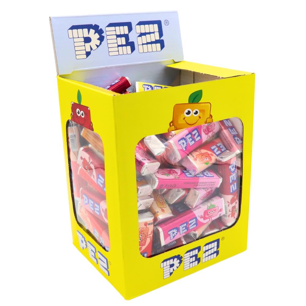 PEZ Fruchtmix Nachfüllpackung, Vegane Retro-Süßigkeiten, 850 g
