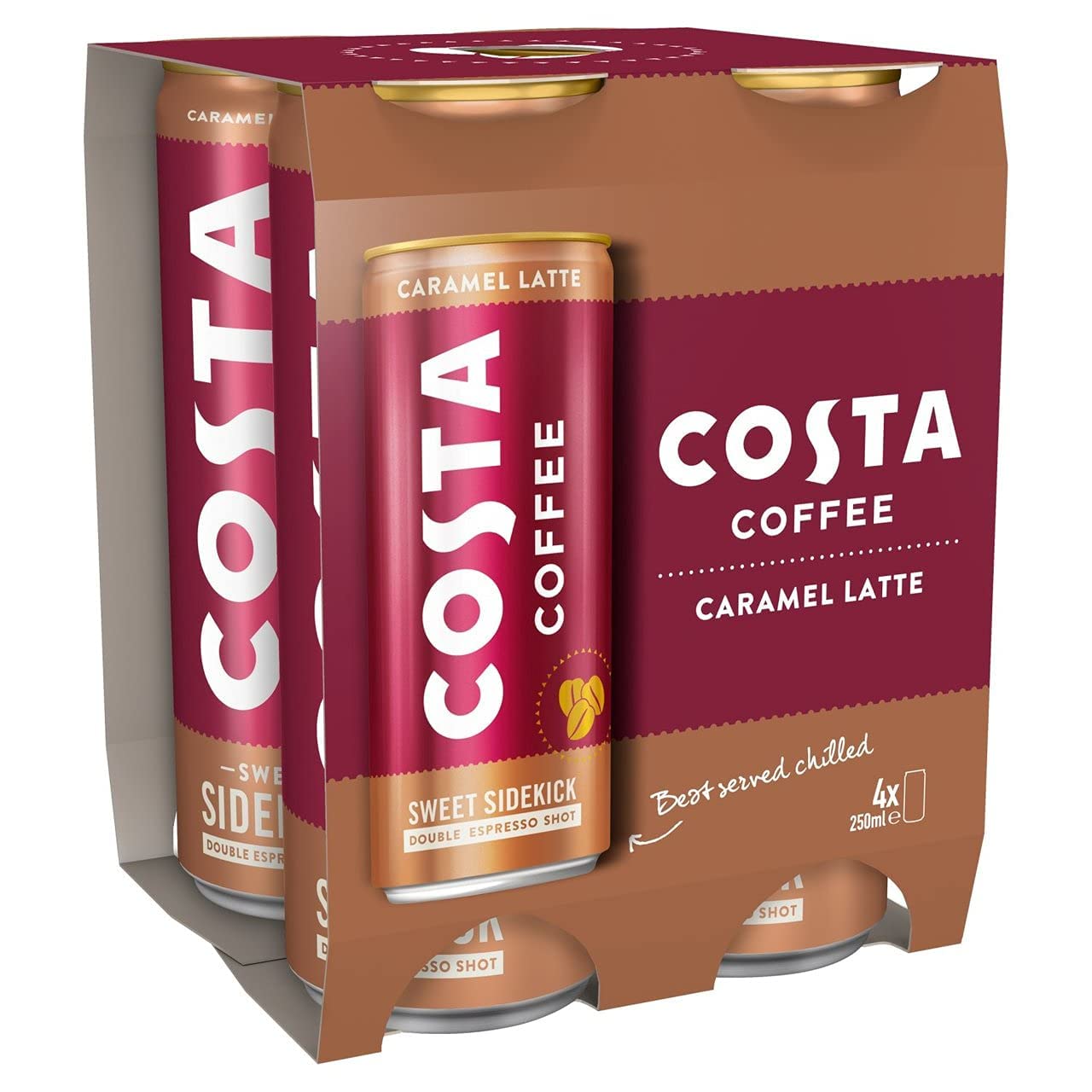Costa Coffee - Caramel Latte trinkfertig 4 x 250 ml