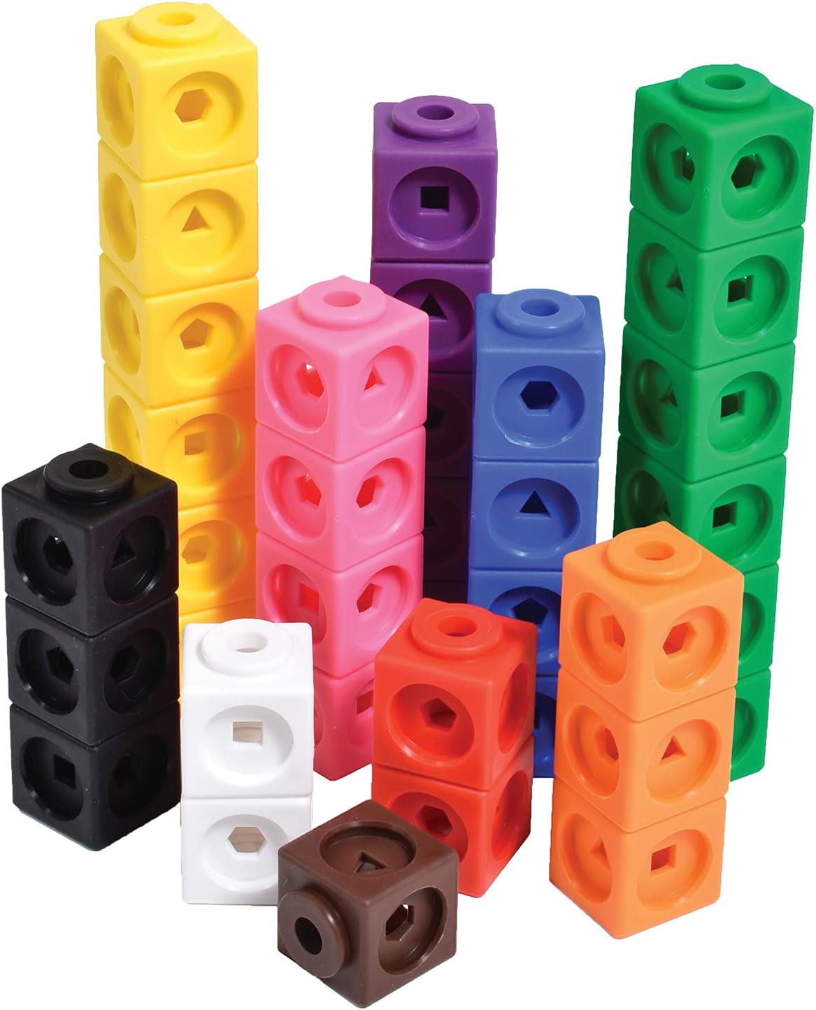 EDX Education Math Cubes – 100-teiliges Verbindungswürfel-Set für frühes Lernen