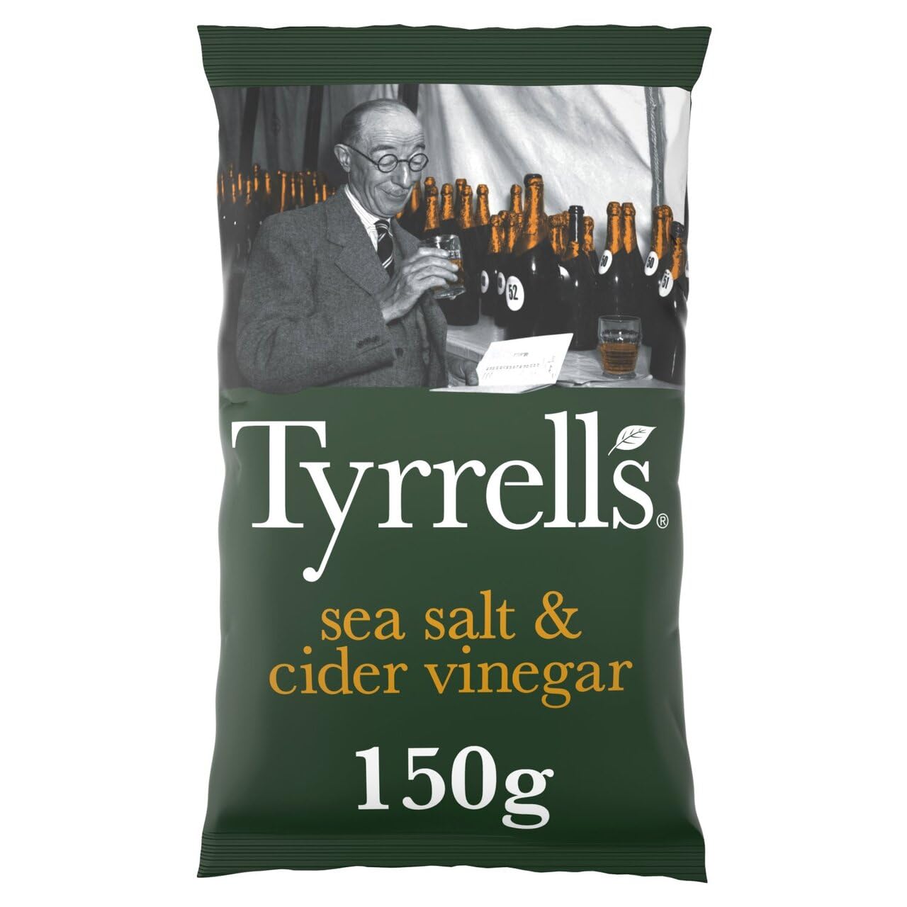 Tyrrells Handgekochte Chips mit Meersalz und Apfelessig, 150 g