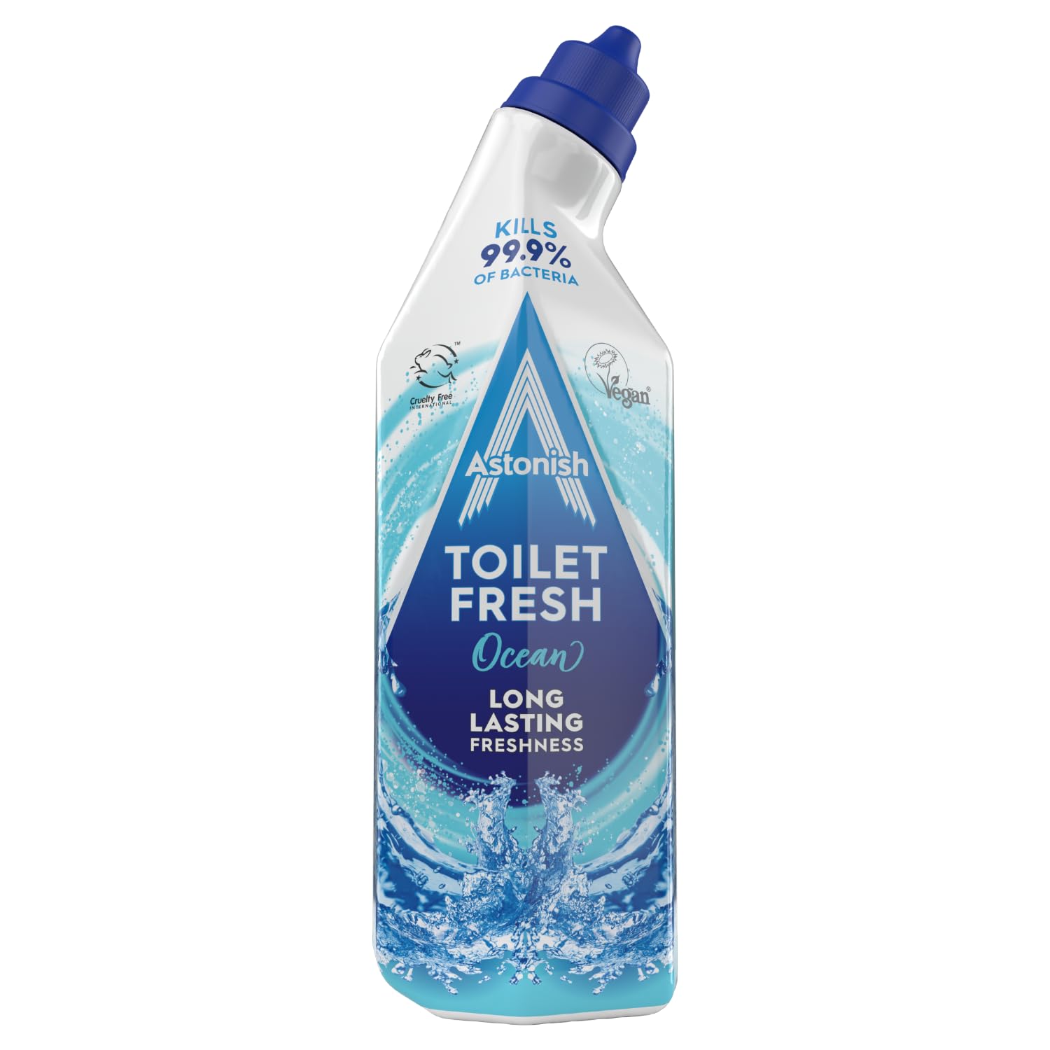 Astonish – Toiletten-Frischgel, tötet 99,9 % der Bakterien ab, beugt Kalkablagerungen vor, Meeres- und Zitrusduft