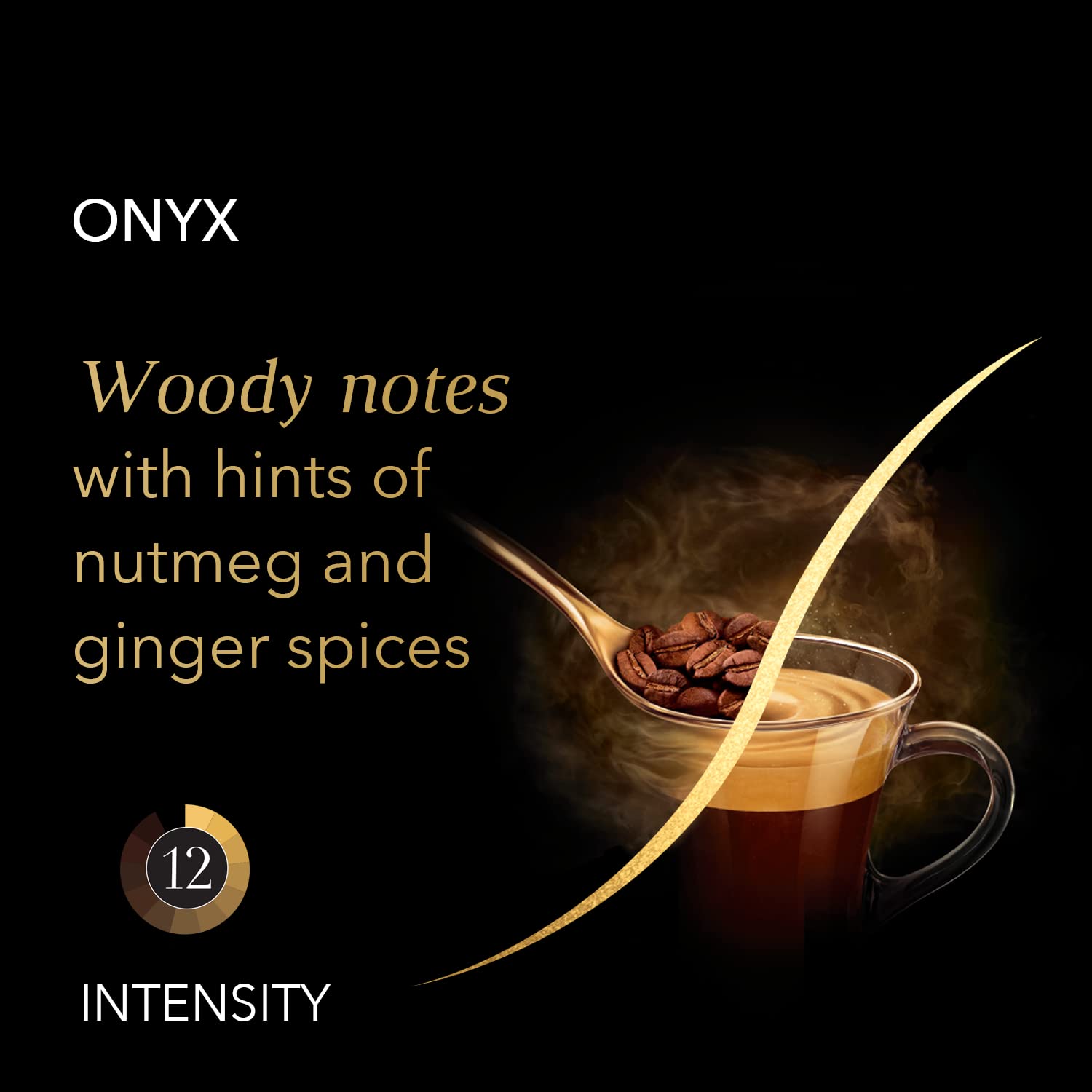L'OR Espresso Onyx Kaffeebohnen 500 g – Intensive dunkle Röstmischung
