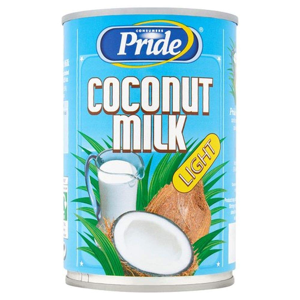 Pride Light Kokosmilch 400 ml – Fettreduzierte Kokosmilch zum Kochen für Currys, Suppen und Soßen