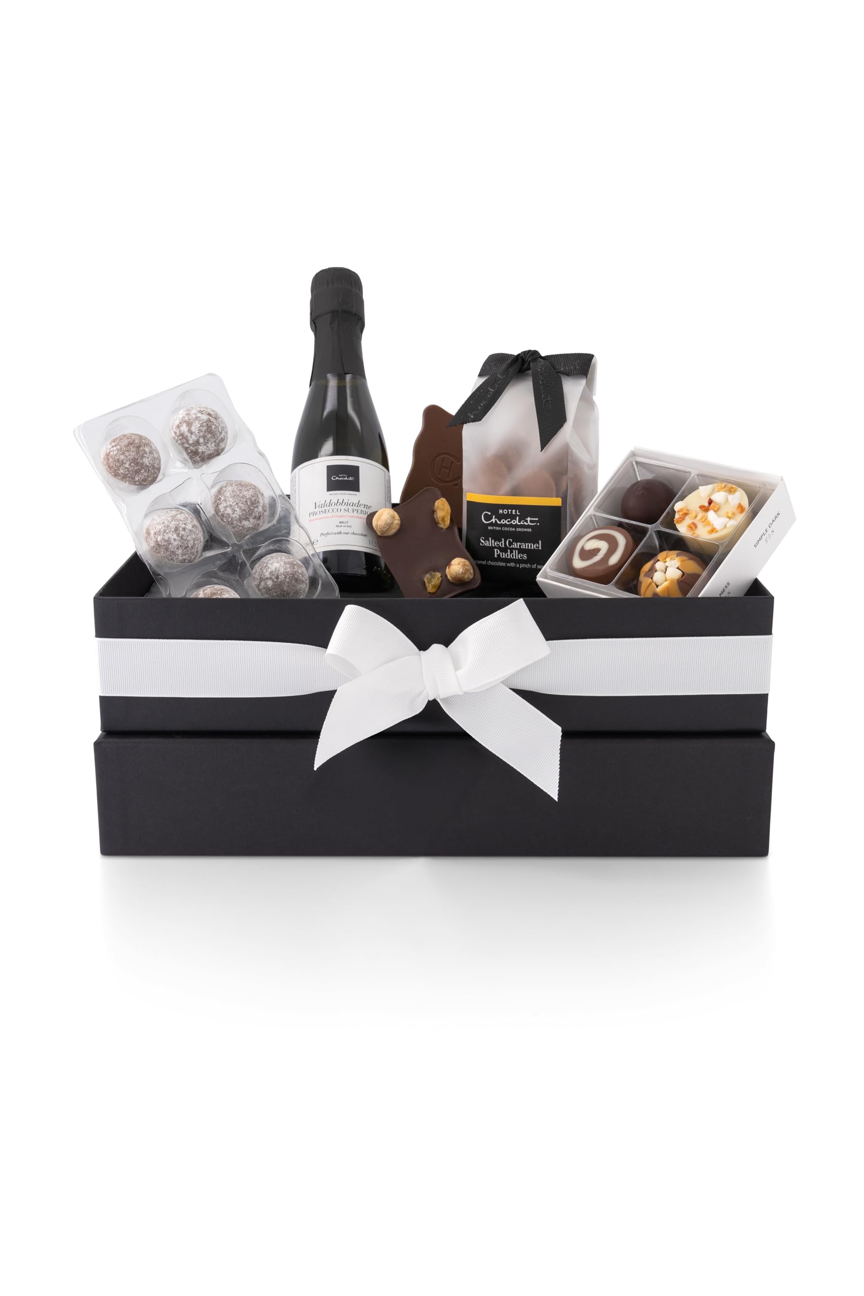 Hotel Chocolat The Chocolate & Fizz Collection – Schokoladen- und Prosecco-Geschenkkorb, 540 g