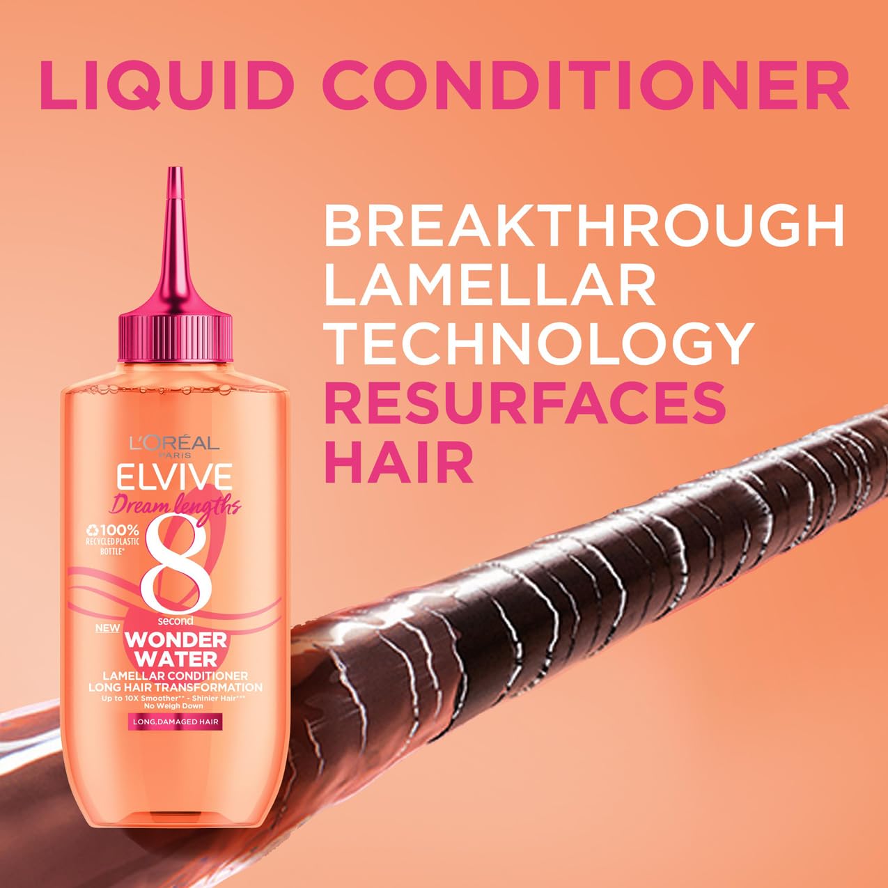L'Oréal Paris - Elvive Dream Lengths Wonder Water Flüssig-Haarspülung (215 g)