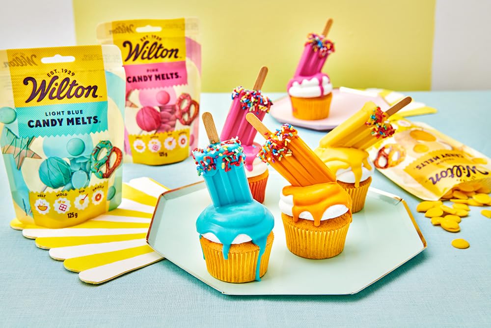 Wilton Candy Melts Pink – Schmelzbonbons mit süßem, cremigem Geschmack zum Formen, Eintauchen und Beträufeln