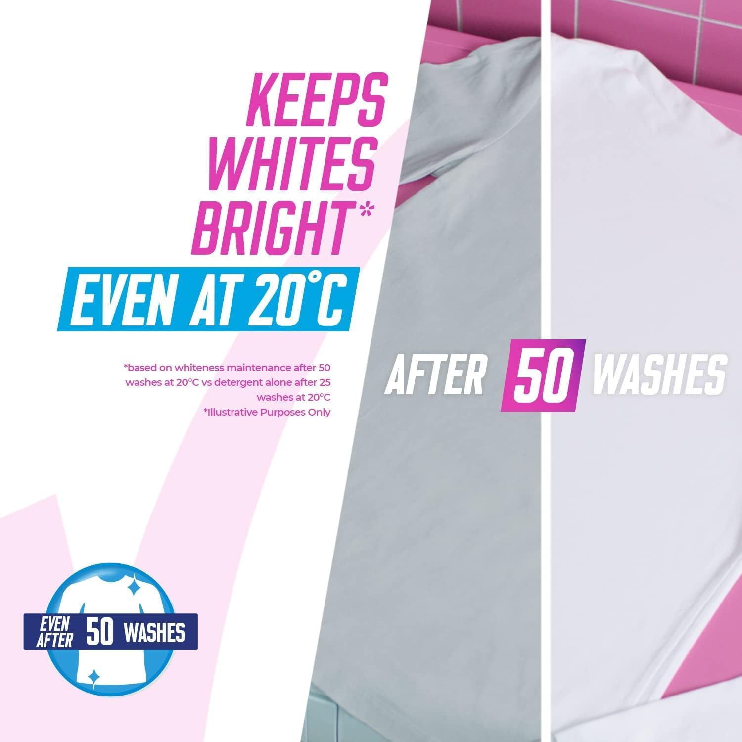 Vanish – Gold Oxi Action Wäsche-Booster und Fleckenentferner-Pulver für Weißes, 1,5 kg