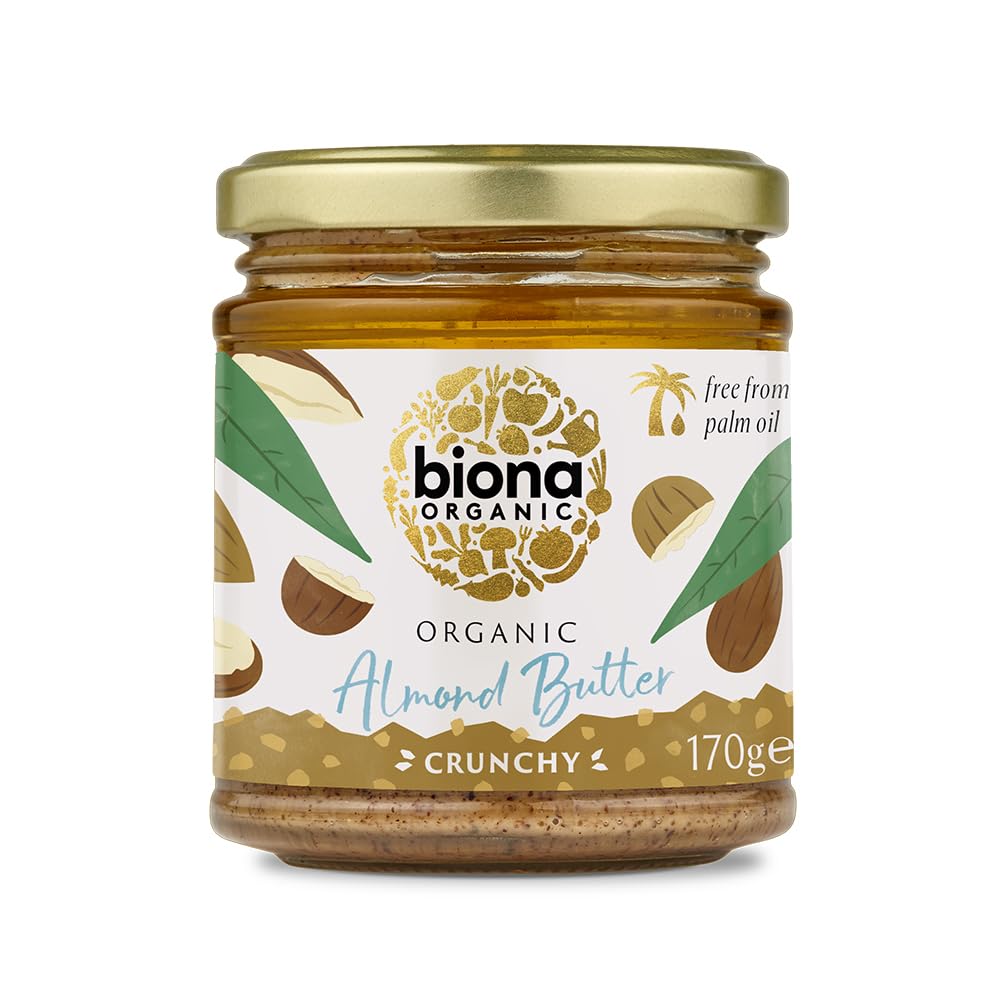 Biona Bio-Knusper-Mandelbutter, 170 g (6er-Pack)
