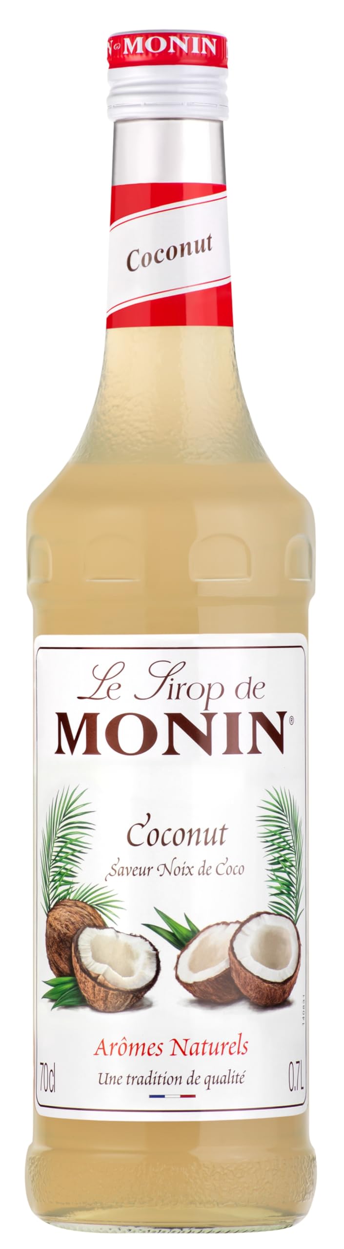 MONIN Premium Kokosnusssirup 700 ml – Vegan, allergenfrei, natürliches Aroma für Kaffee, Cocktails & Mocktails