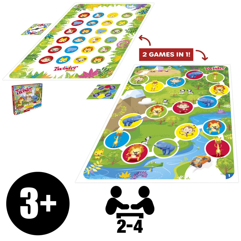 Hasbro Gaming Twister Junior – Klassisches Partyspiel für Kinder ab 3 Jahren