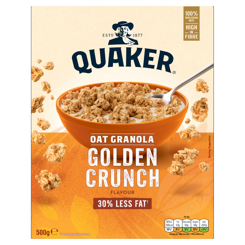 Quaker Golden Crunch Hafer-Granola, 500 g