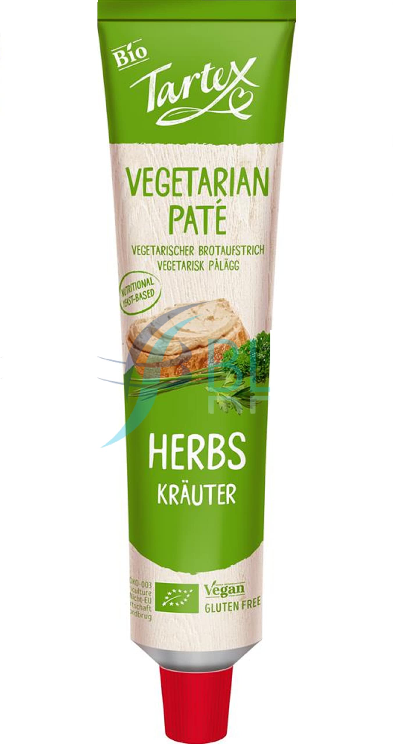 Tartex Bio-Kräuterpastete Tube – 200g, palmölfrei, vegetarischer Brotaufstrich