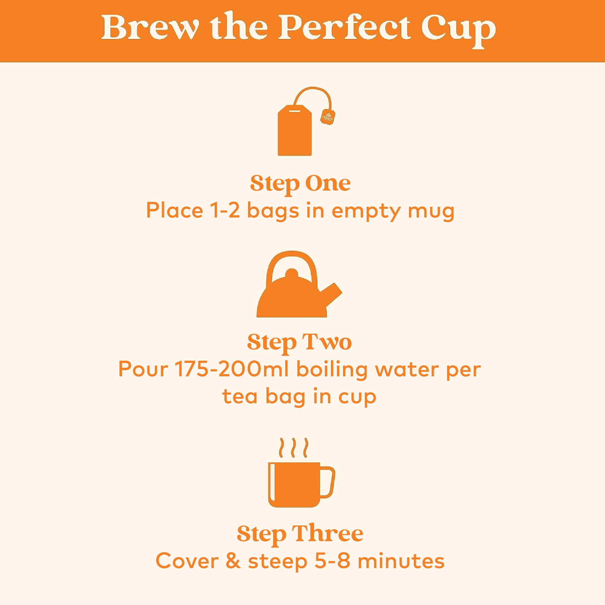 Organic India Tulsi Ginger Turmeric Tea, Caffeine-Free, Certified Organic Herbal Tea