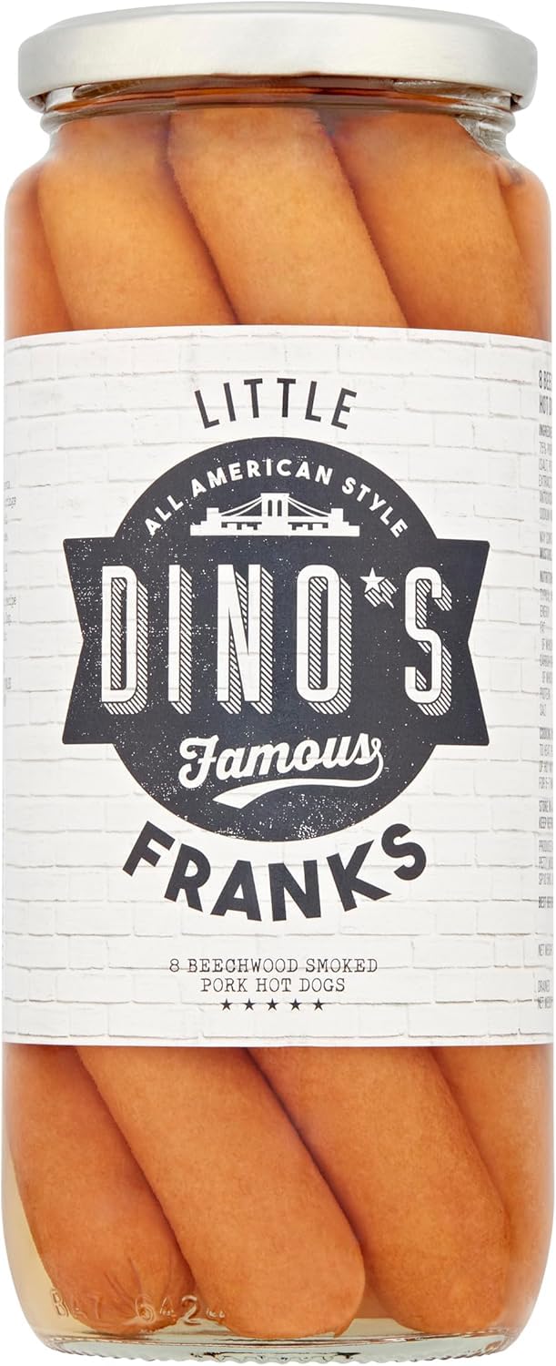 Dino's Famous - All American Style Little Franks 8 über Buchenholz geräuchertes Schweinefleisch