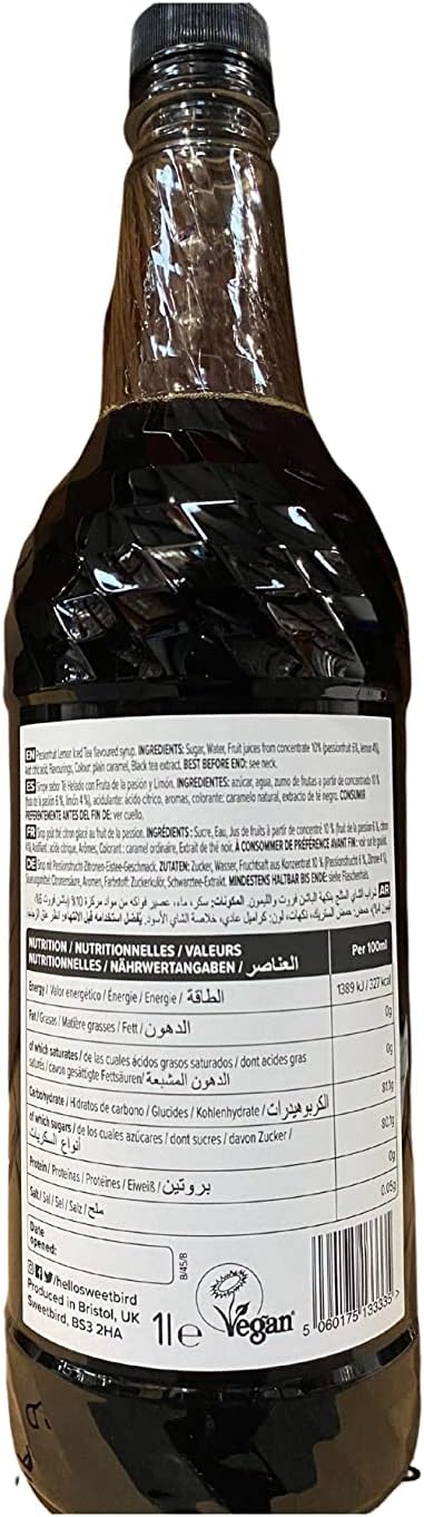 Sweetbird Passionsfrucht-Zitronen-Eisteesirup (1 Liter)