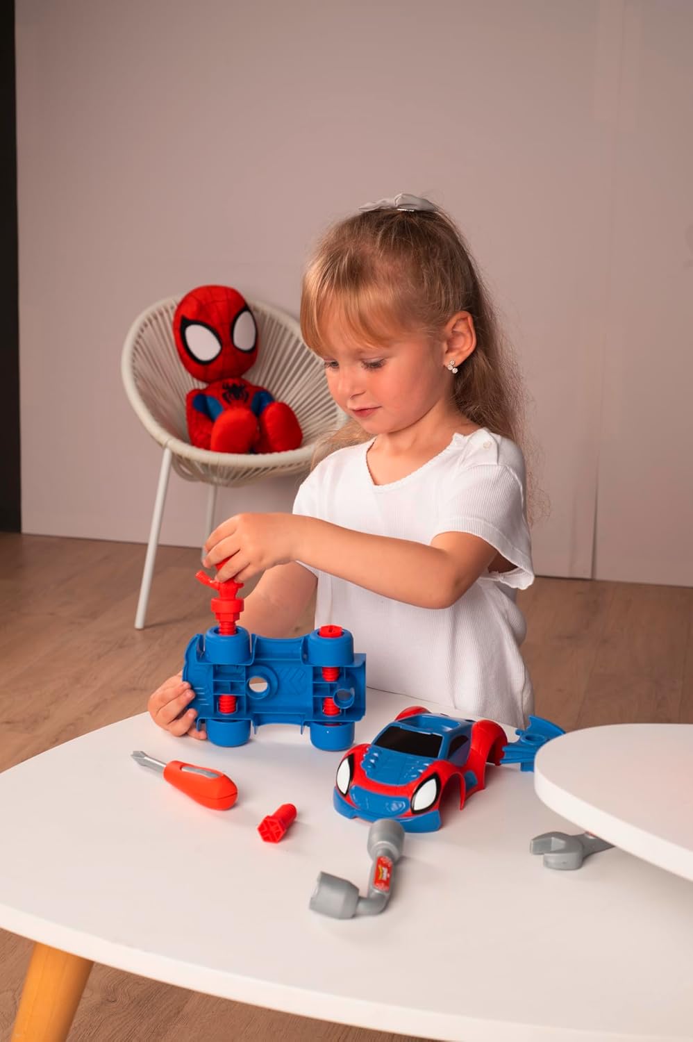 Smoby Spidey and His Amazing Friends Tool Box - Build Spidey's Crawler with Tools & Figure